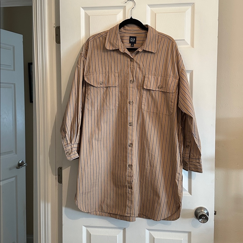 GAP button up shirt dress